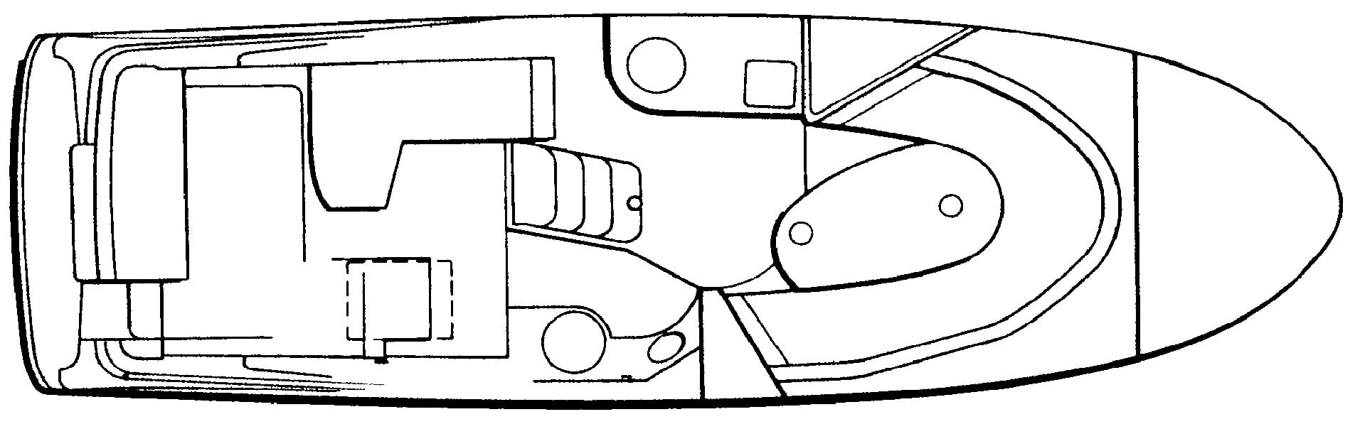 Silverton Yachts 271 Express floor plan