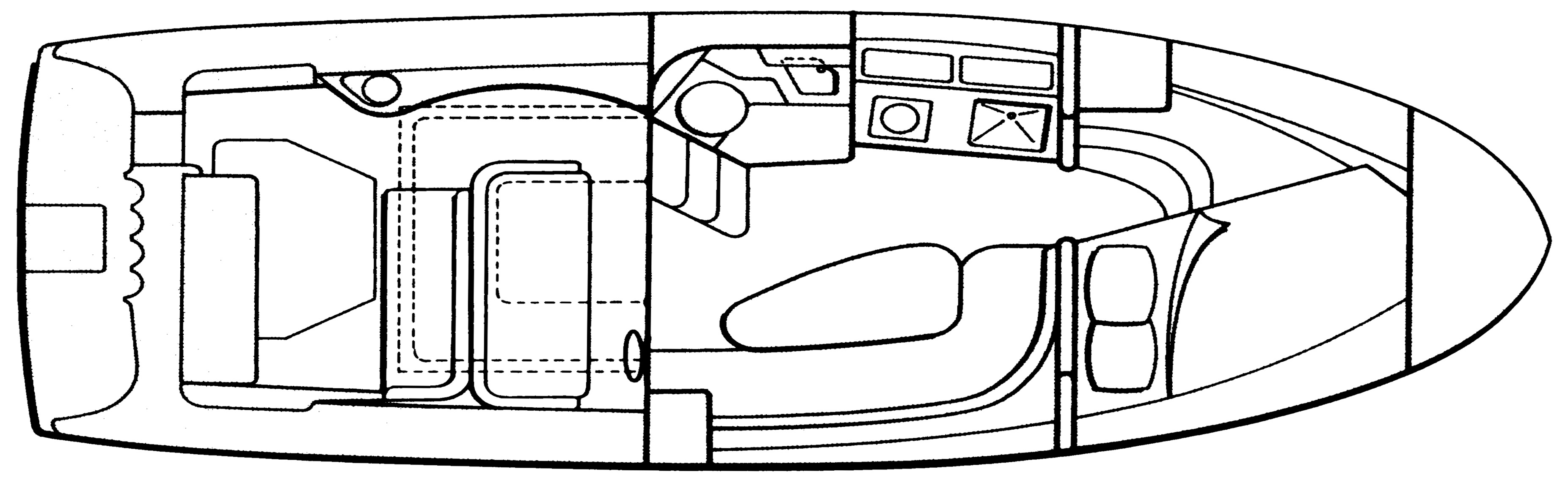 Silverton Yachts 310 Express floor plan