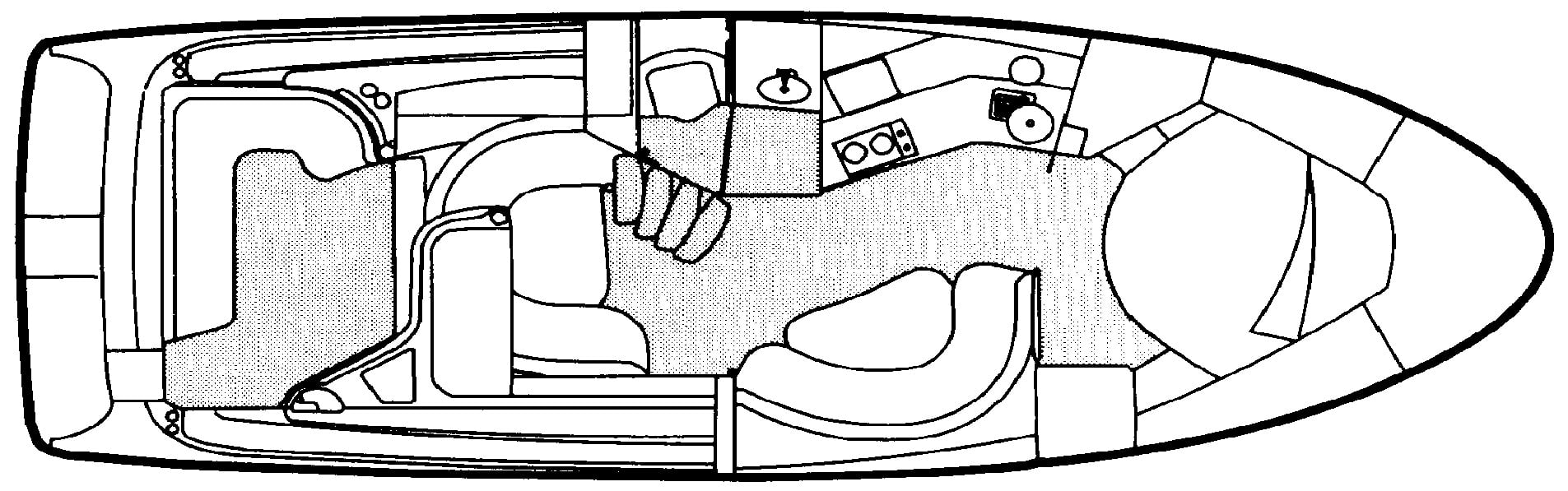 Silverton Yachts 360-361 Express floor plan