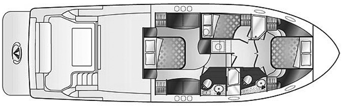 Silverton Yachts 52 Ovation floor plan