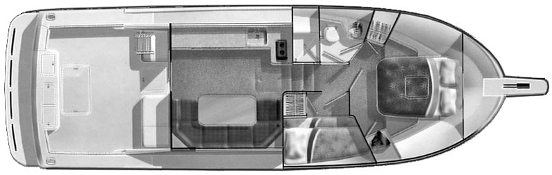 Skipjack 368-380 Flying Bridge floor plan