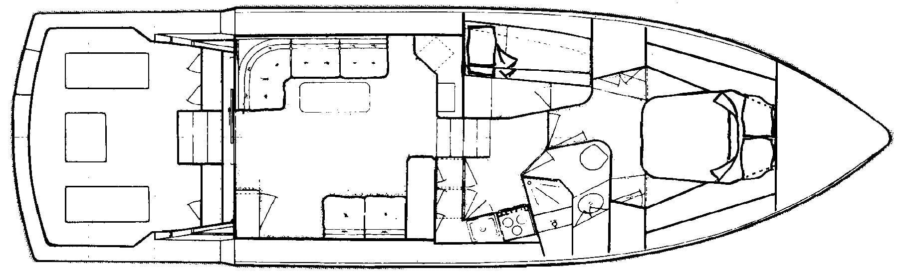 Southern Cross 44 Sportfisherman floor plan