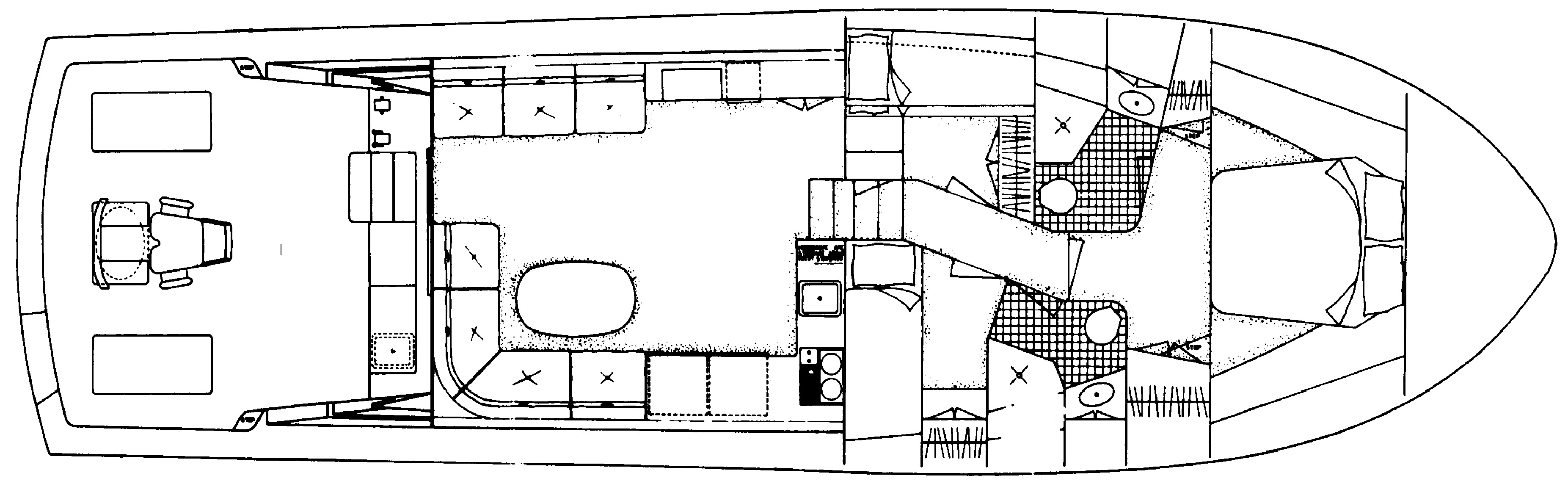 Southern Cross 52 Sportfisherman floor plan