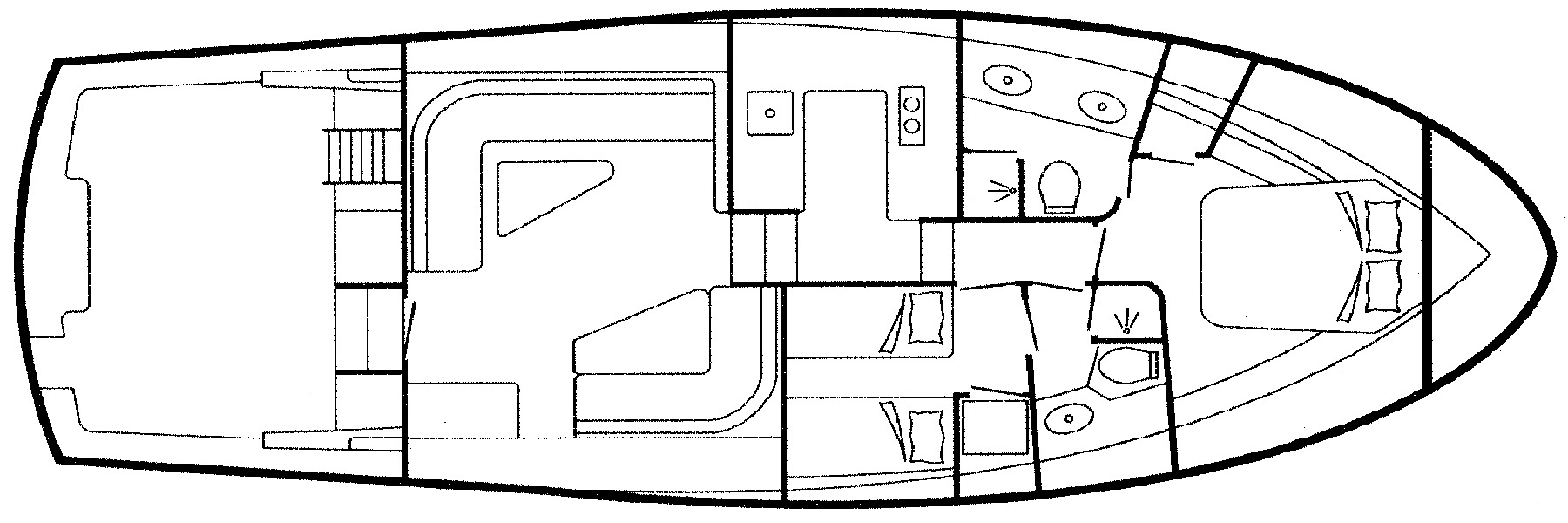 Cavileer 44 Convertible floor plan