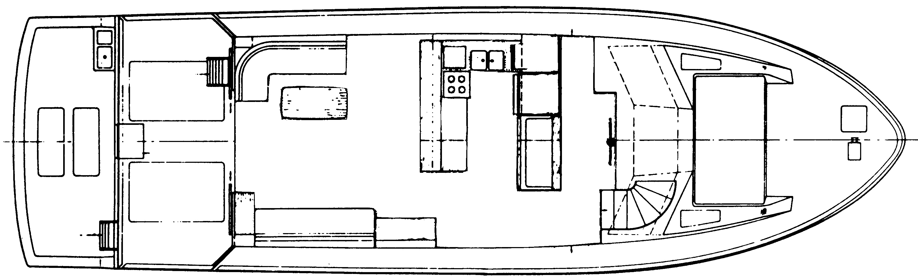 Southern Cross 53 Cockpit Motor Yacht floor plan
