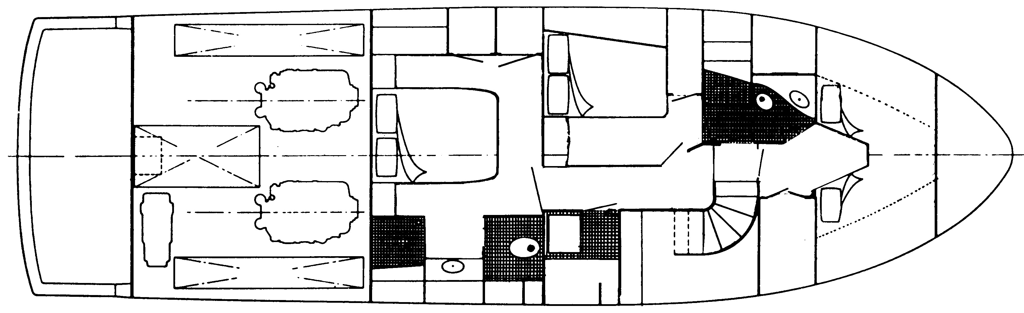 Southern Cross 53 Cockpit Motor Yacht floor plan