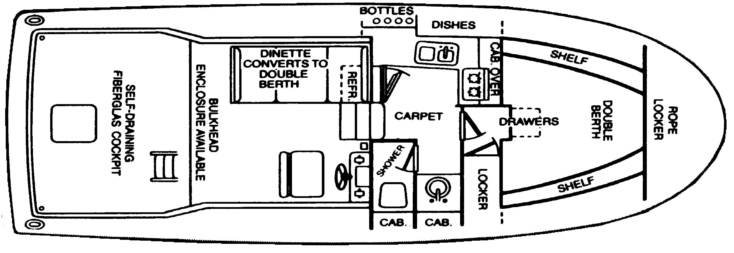 Stamas 32 Sport Fisherman floor plan