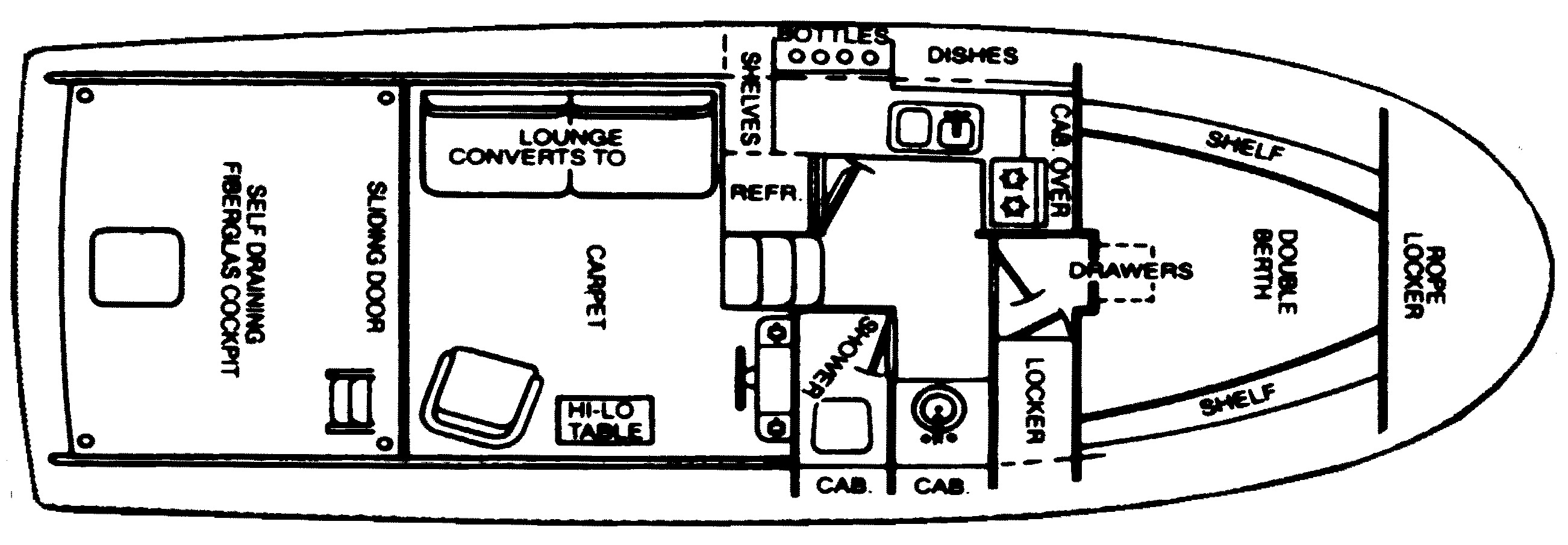 Stamas 32 Sport Sedan floor plan