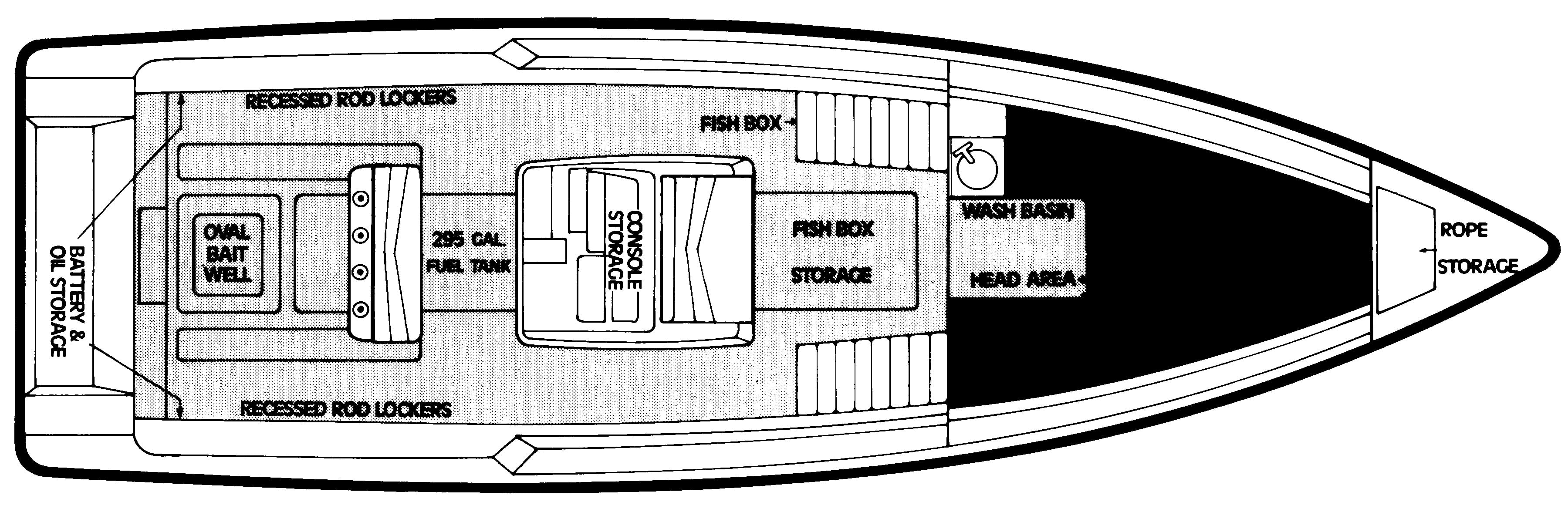 Stratos 3300 Center Console floor plan