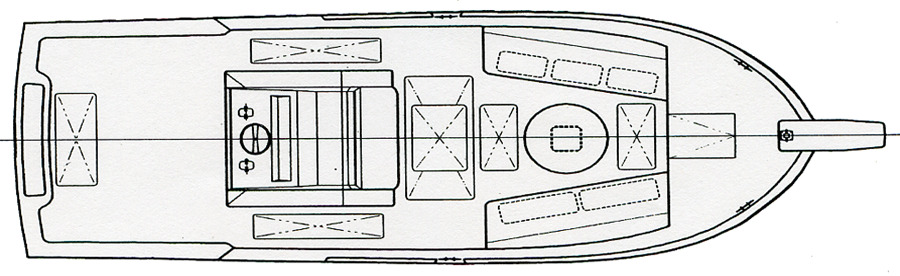 Strike 29 Sportfisherman floor plan