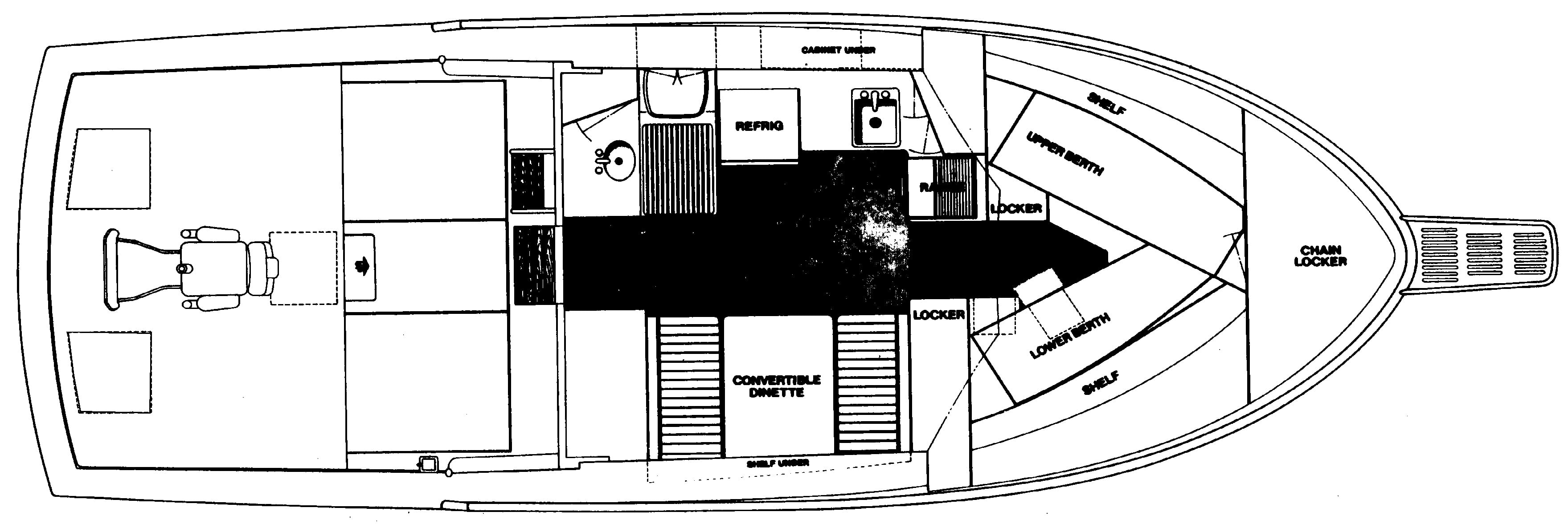 Striker 34 Canyon Runner floor plan