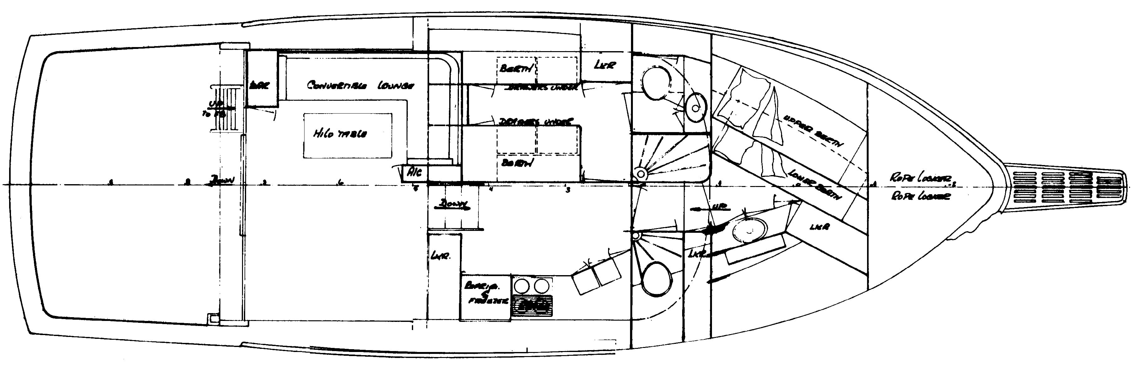 Striker 41 Sport Fisherman floor plan