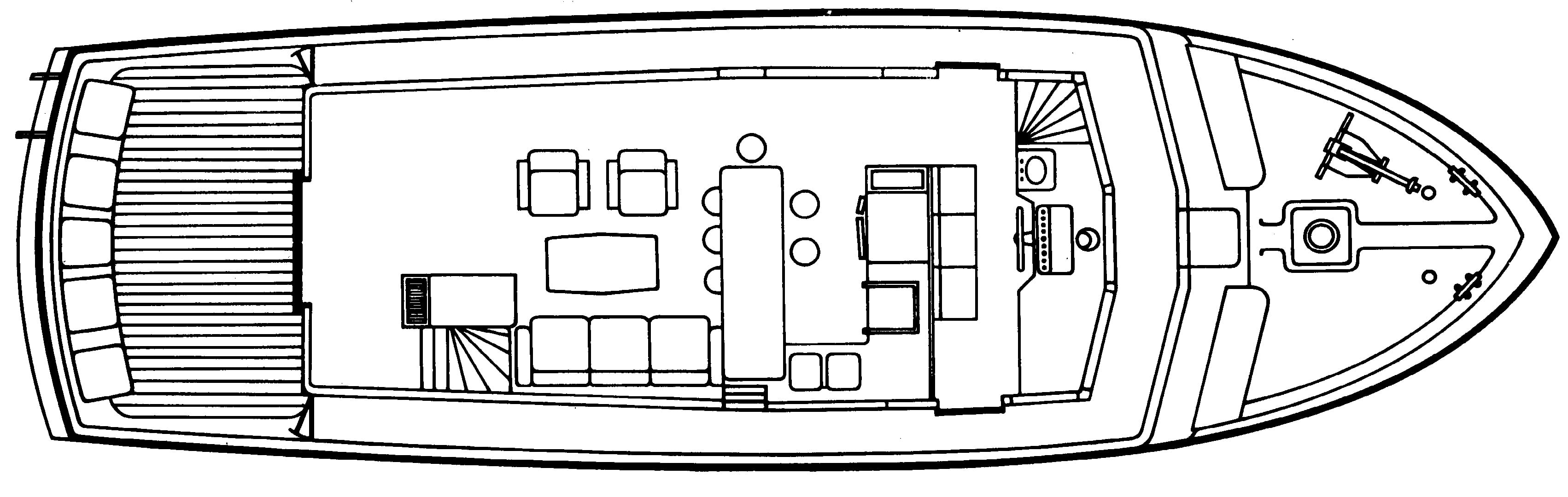 Striker 53-54 Motor Yacht floor plan