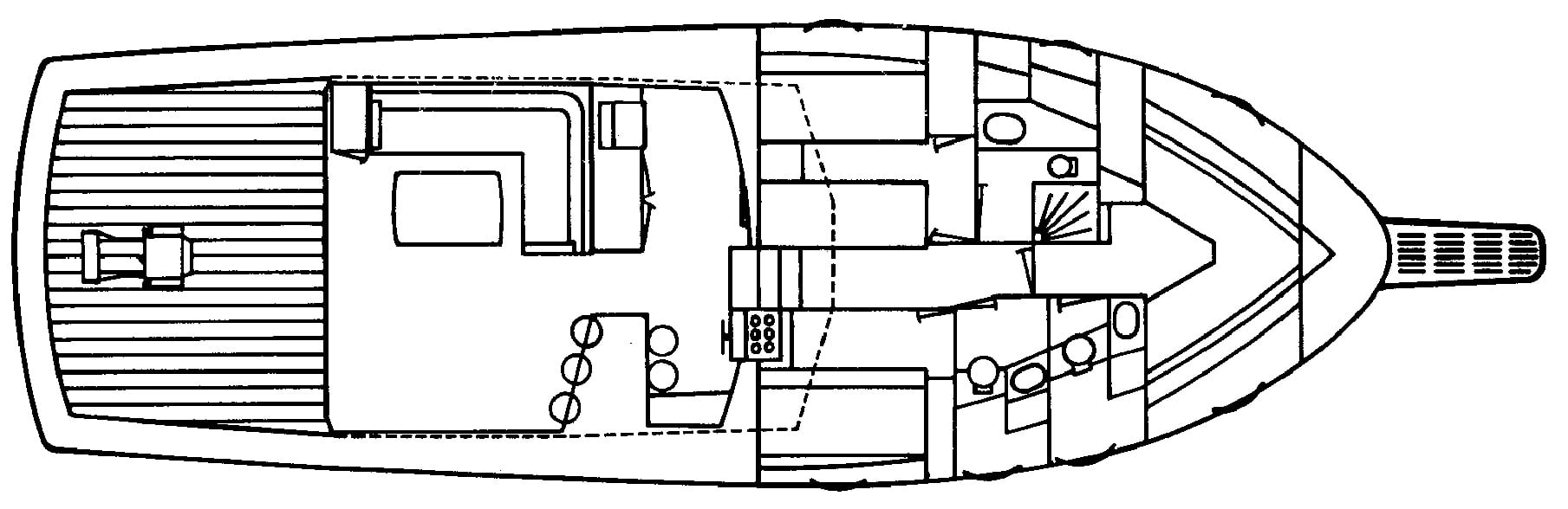Striker 54 Sport Fisherman floor plan