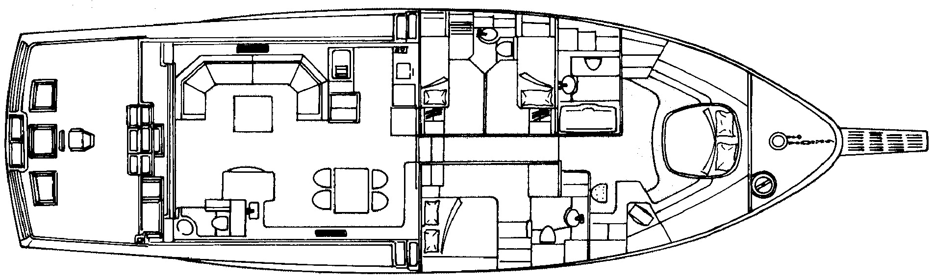 Striker 70 Sport Fisherman floor plan