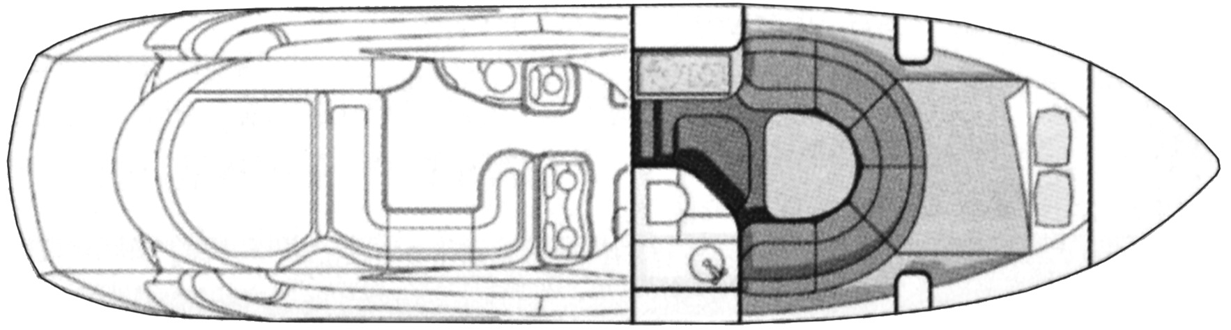 Sunseeker Yachts Superhawk 34 floor plan