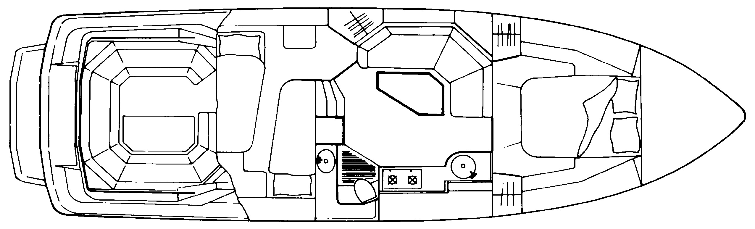 Sunseeker Yachts Martinique 36-38 floor plan