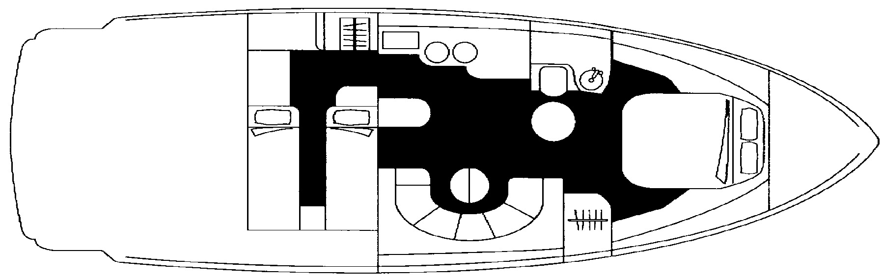 Sunseeker Yachts Portofino 400 floor plan