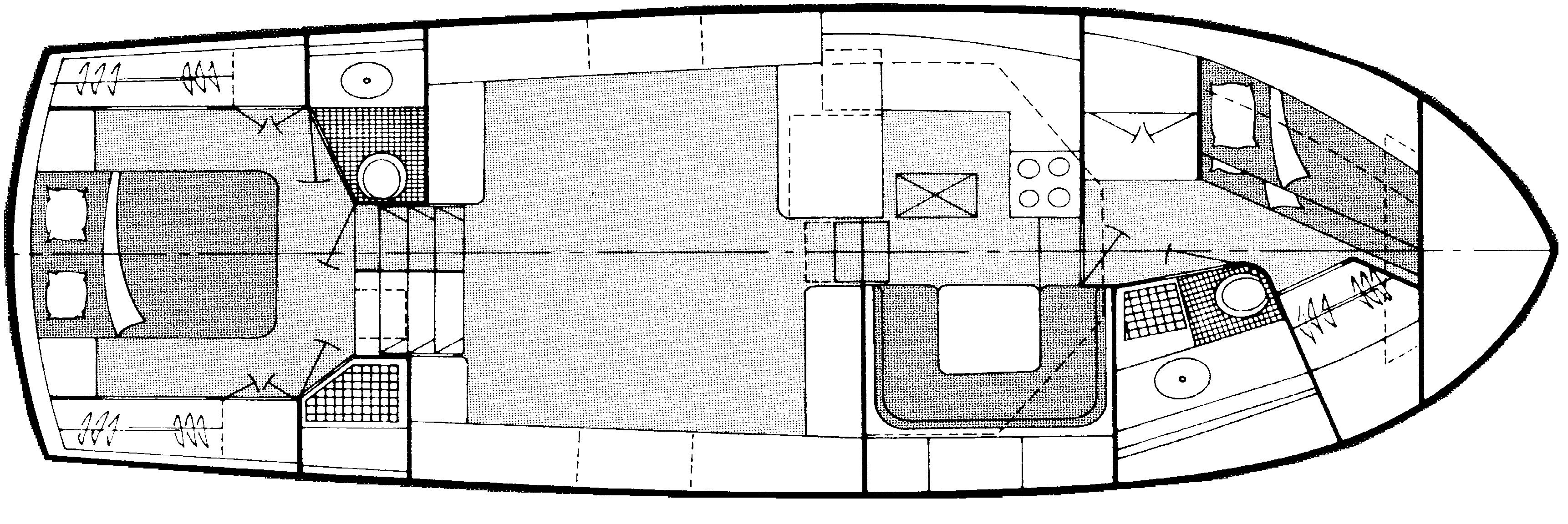 Symbol Yachts 41 Sundeck floor plan