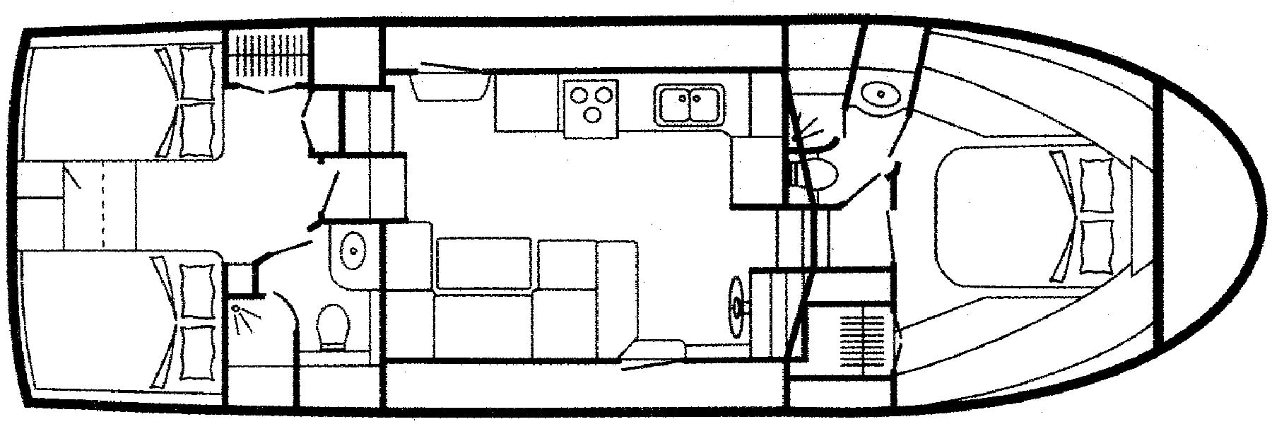 Symbol Yachts 42 Motoryacht floor plan