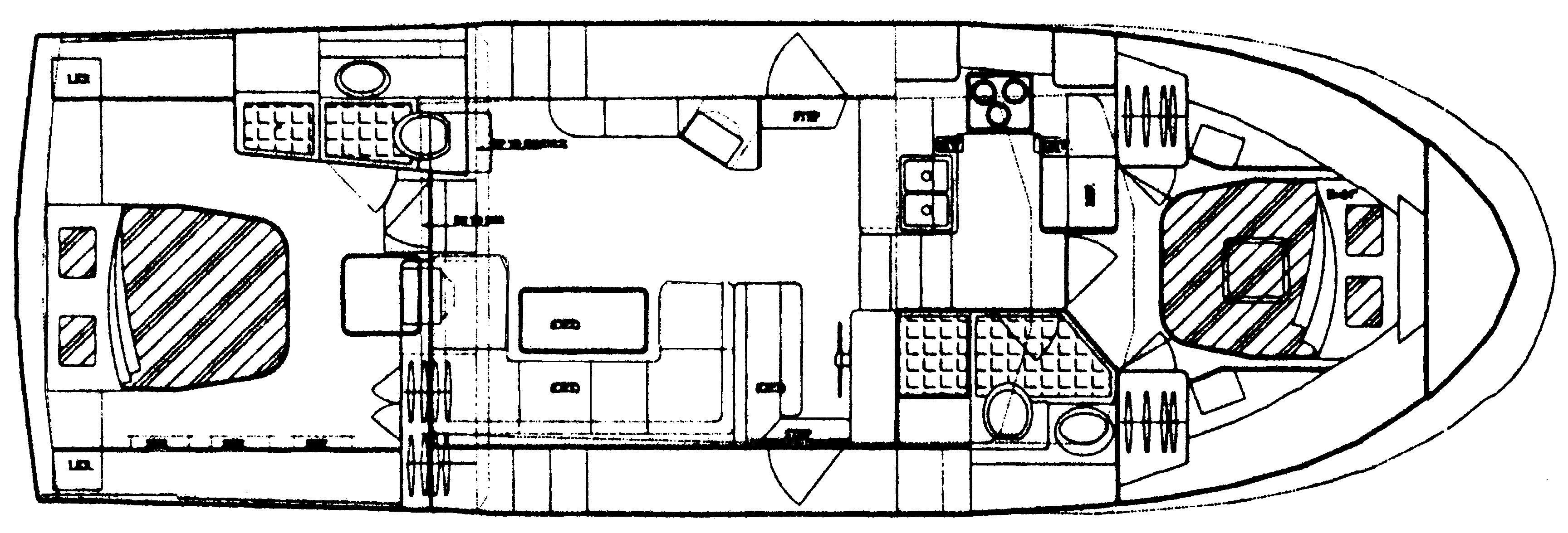 Symbol Yachts 42 Sundeck floor plan