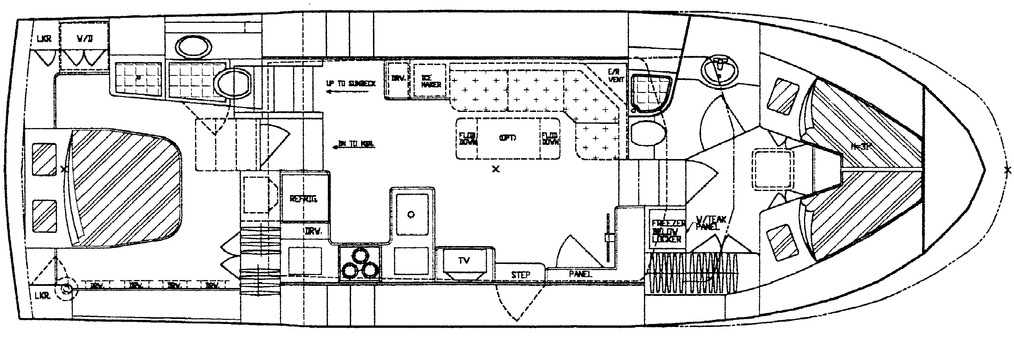 Symbol Yachts 42 Sundeck floor plan