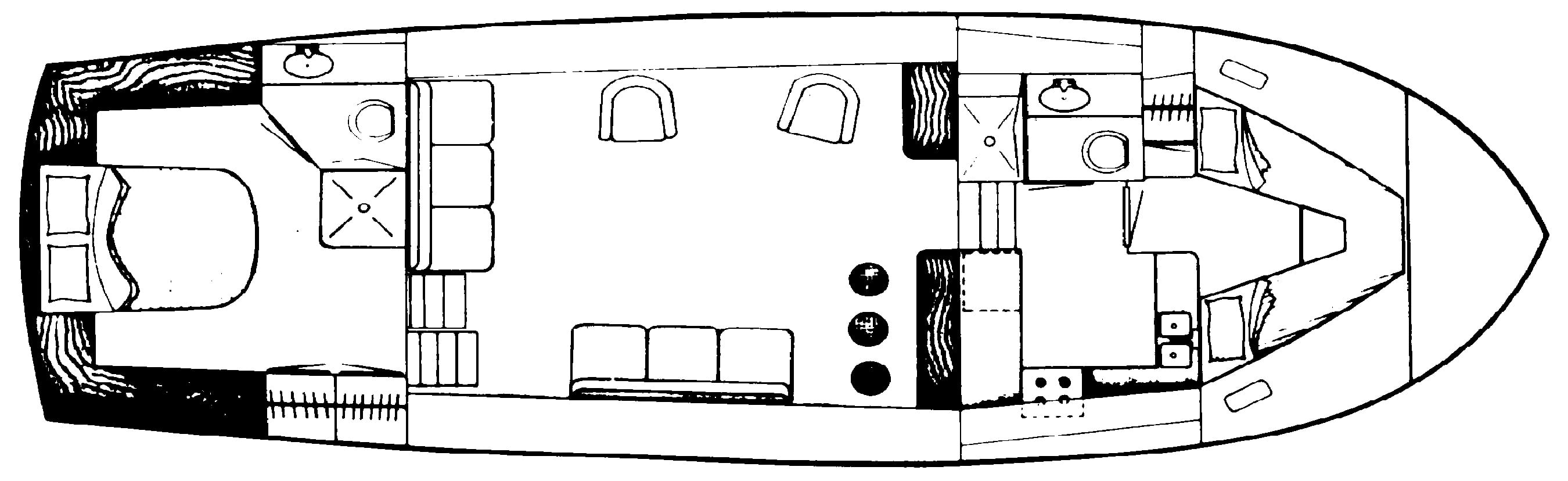 Symbol Yachts 44 Motor Yacht floor plan