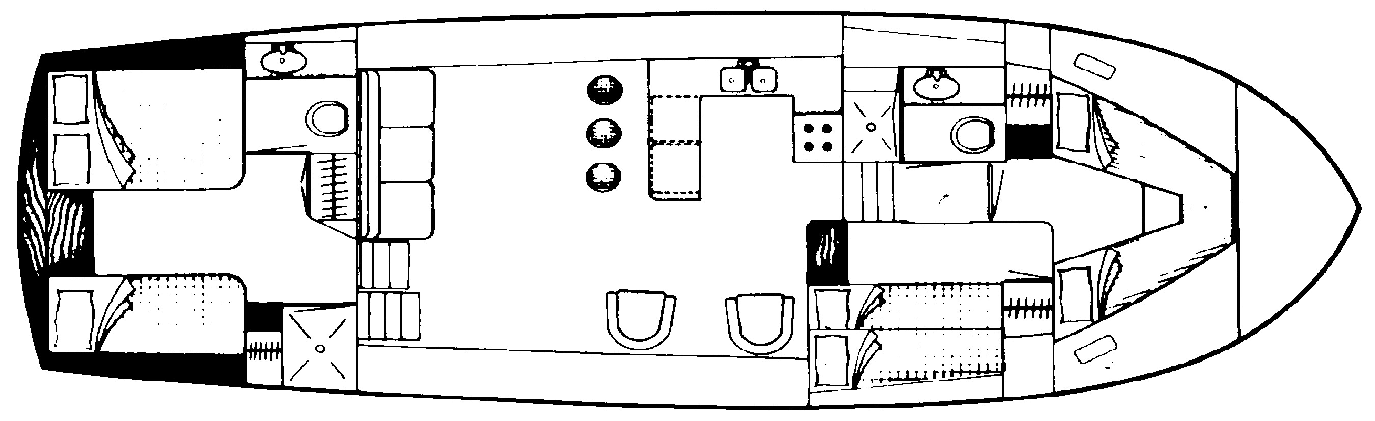 Symbol Yachts 44 Motor Yacht floor plan