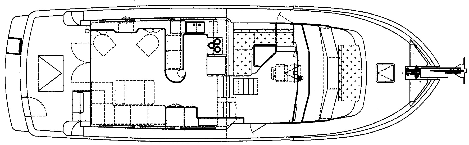Symbol Yachts 45 Pilothouse Trawler floor plan