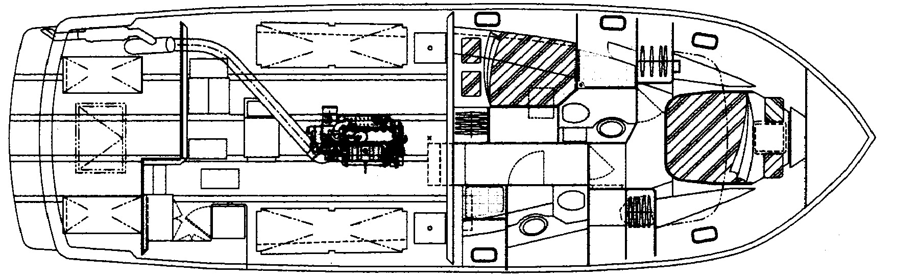Symbol Yachts 45 Pilothouse Trawler floor plan