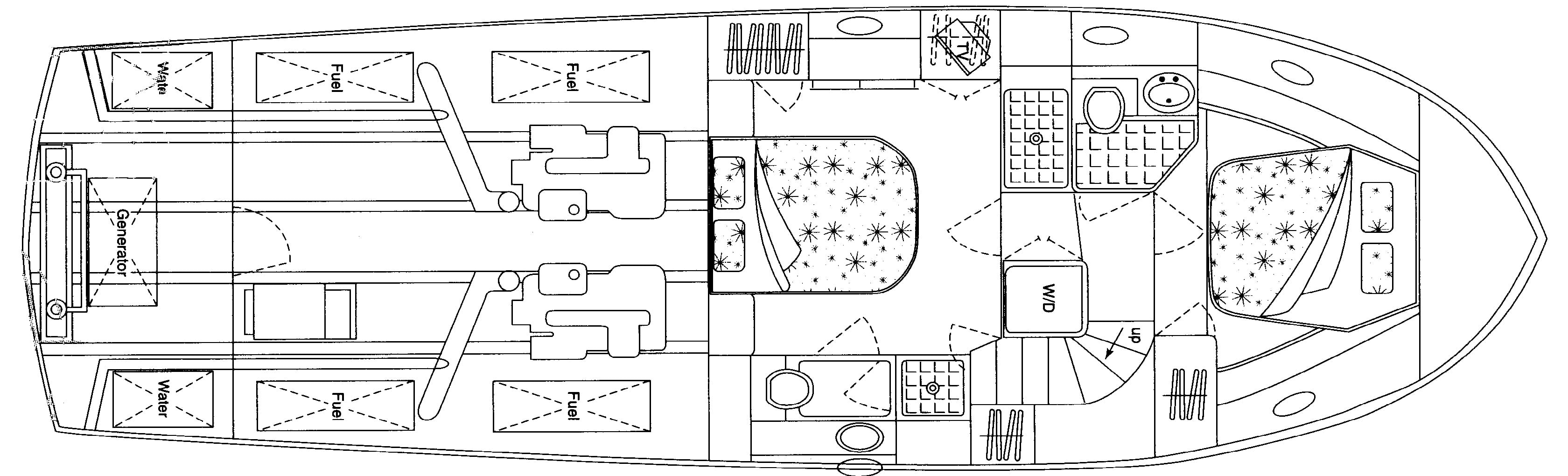 Symbol Yachts 50 Pilothouse floor plan