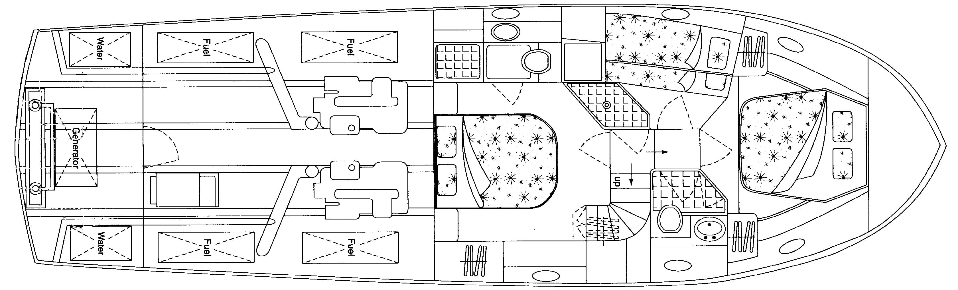 Symbol Yachts 50 Pilothouse floor plan