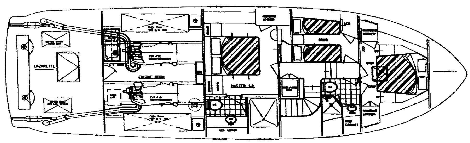 Symbol Yachts 54-58 Pilothouse floor plan