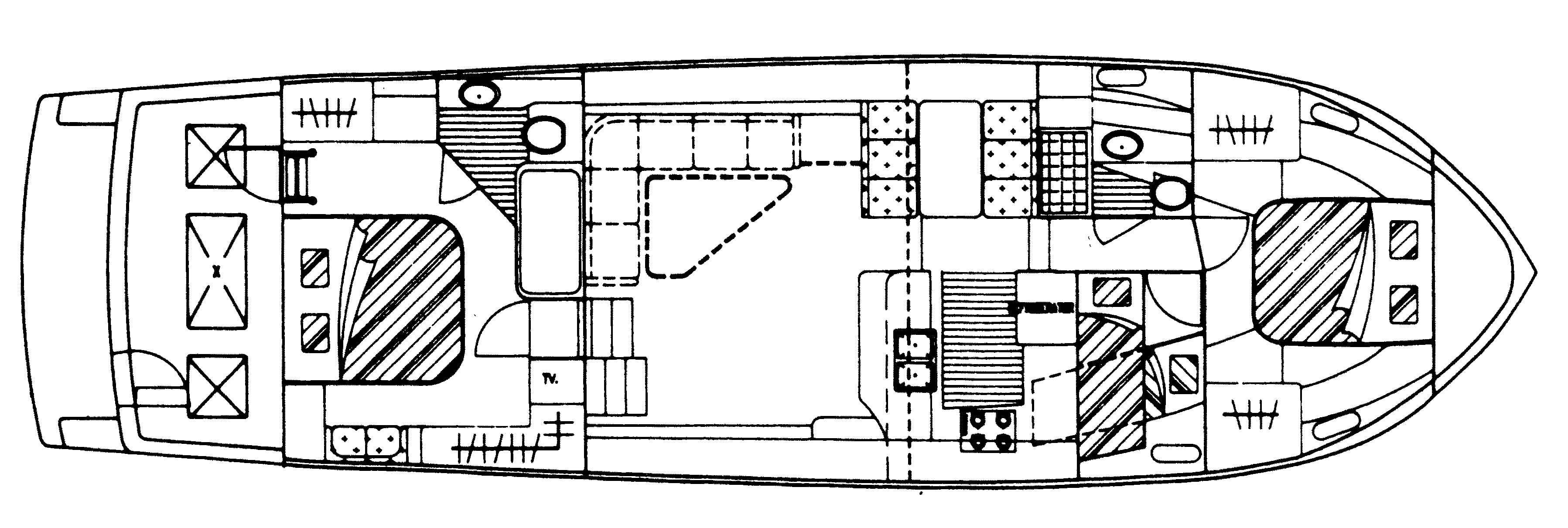 Symbol Yachts 55 Yachtfisher floor plan