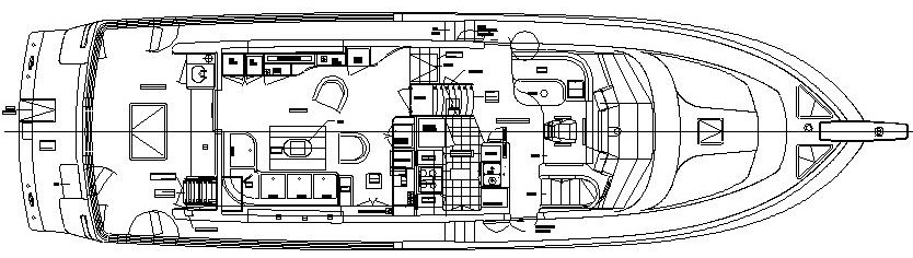 Symbol Yachts 62 Pilothouse floor plan