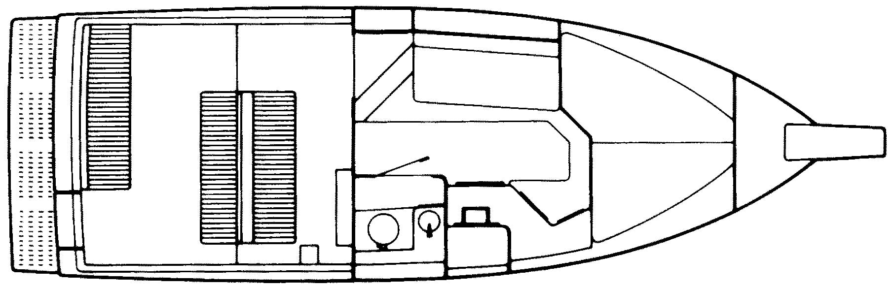 Celebrity 26 Crownline; 268 Sport Cruiser floor plan