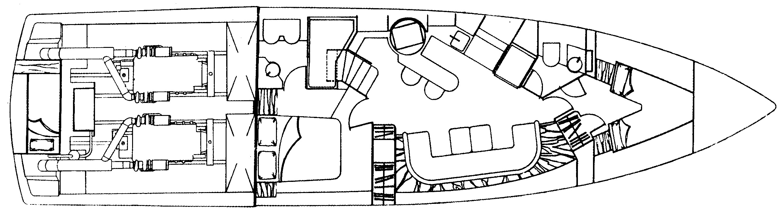 Tempest 60 Sport Yacht floor plan