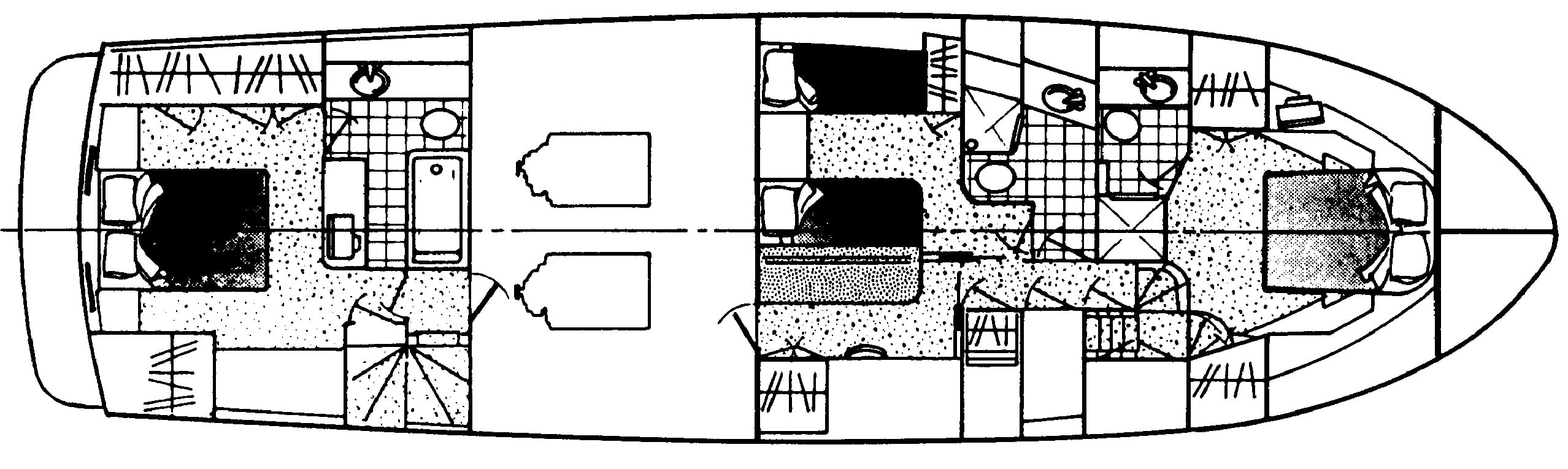 Vantare 58 Pilothouse floor plan