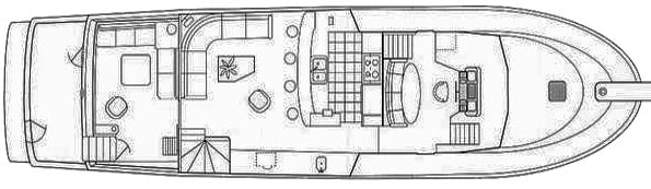 Vantare 64 Cockpit Motor Yacht floor plan
