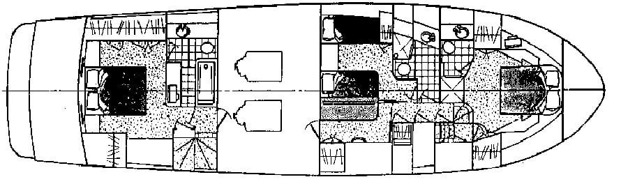 Vantare 64 Cockpit Motor Yacht floor plan