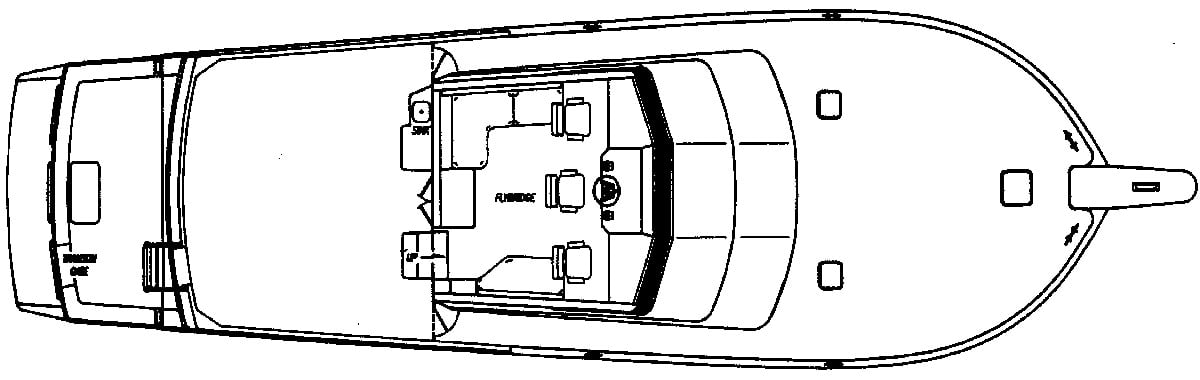 Viking Yachts 60 Cockpit Sport Yacht floor plan