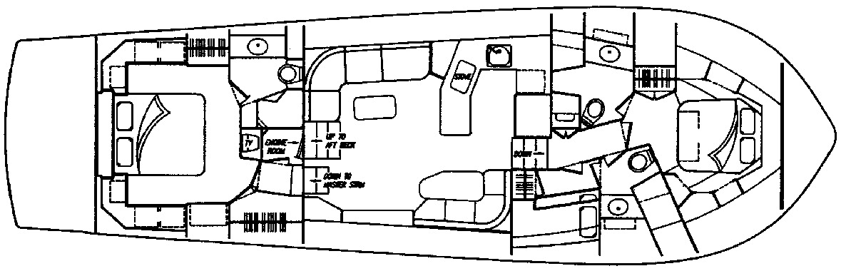 Viking Yachts 60 Cockpit Sport Yacht floor plan
