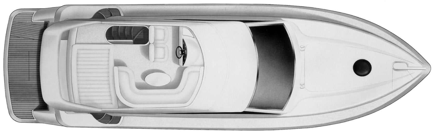 Viking Sport Cruisers 40 Flybridge floor plan