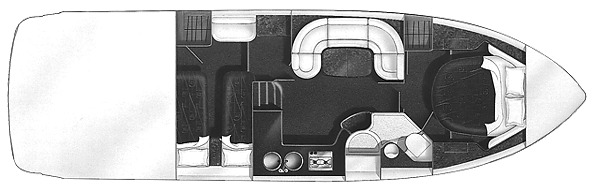 Viking Sport Cruisers V40 Express floor plan