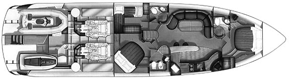 Viking Sport Cruisers V65 Express floor plan
