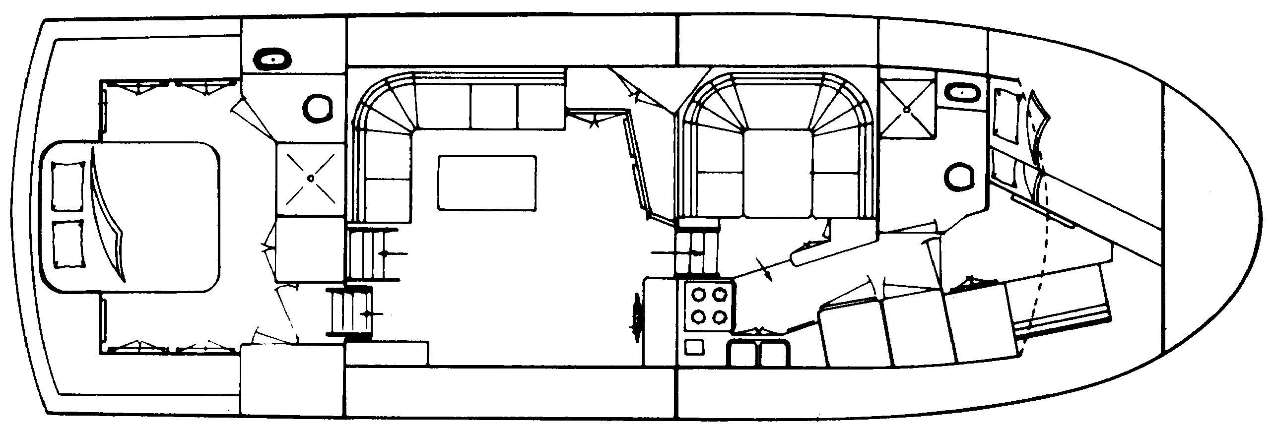Vista 46 Motor Yacht floor plan