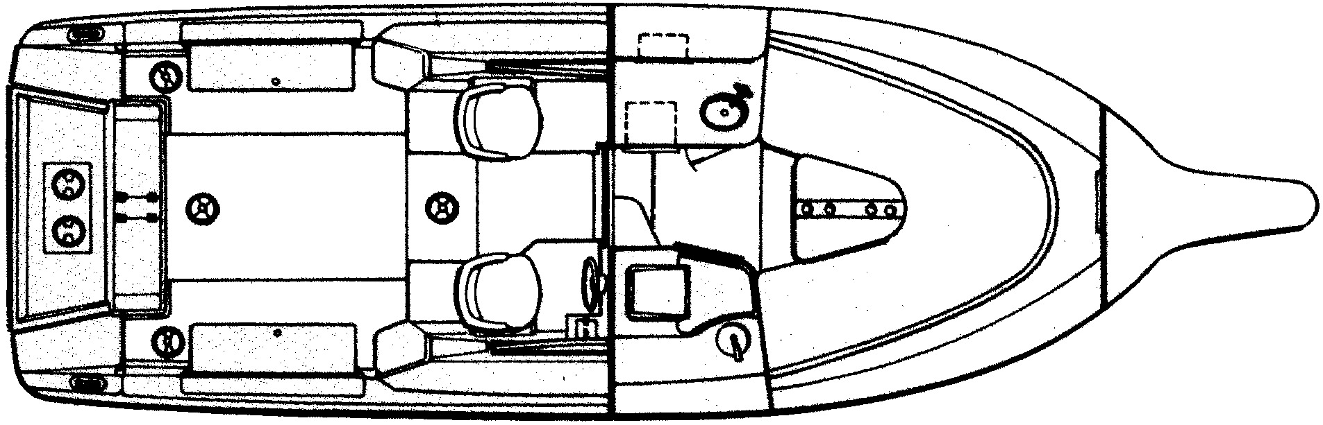 Wahoo 2600 Walkaround floor plan