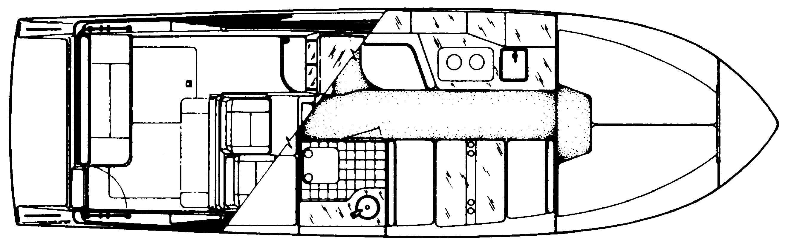 Wellcraft 26 Antigua floor plan