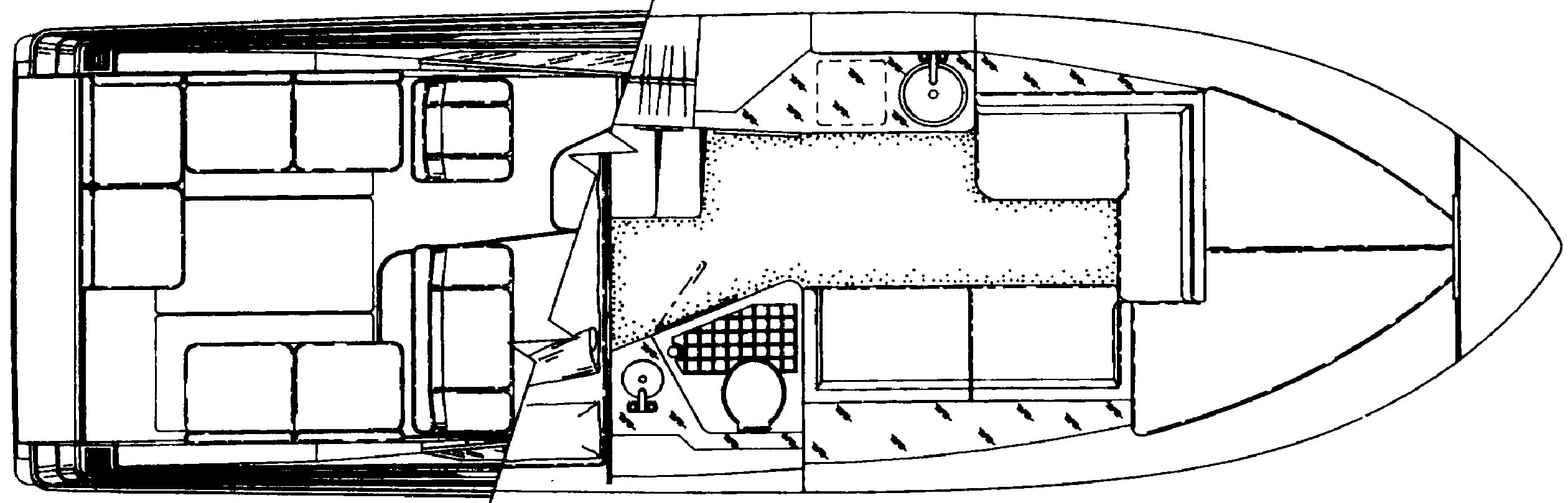 Wellcraft 2600 Prima floor plan