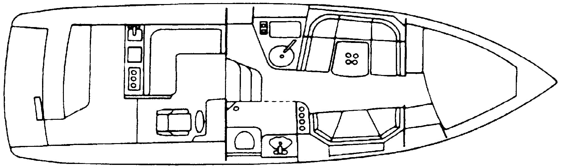 Chaparral 32 Laser floor plan